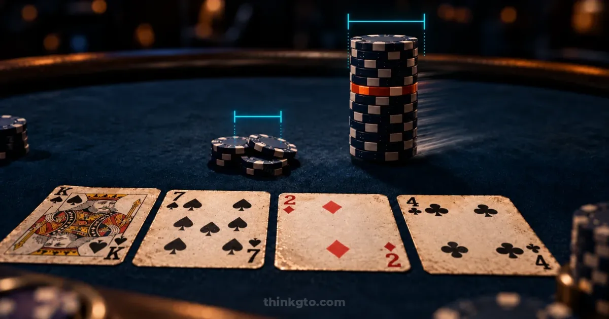 Overbetting One Pair: The Turn Runouts Where Solver+ Fires Over Pot Without the Nuts