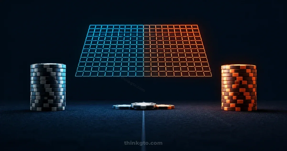 Blind vs Blind Without a Solver: Heuristics for the Most Frequent Pot in Poker